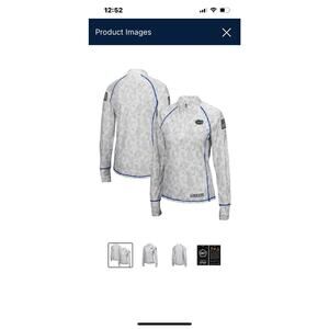 Women Colosseum White Florida Gators OHTCamo Fitted Lightweight 1/4-Zip Jacket